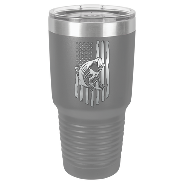 Rustic Us Flag Design Tumbler